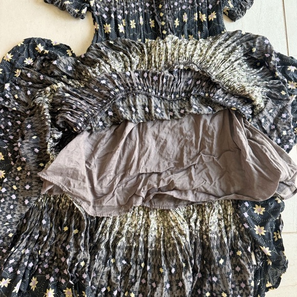 Free People Floral Print Tiered Maxi Dress Size S - Picture 6 of 12